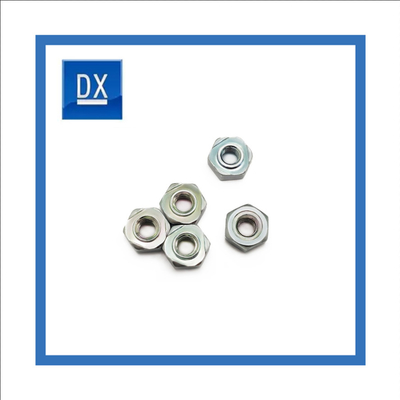 Nuez hexagonal DIN929 de la soldadura por puntos del cinc azul y blanco